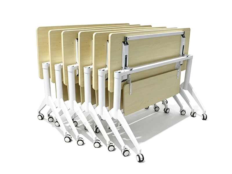 Mesas apilables plegables Flip Top Table con sistema de bisagras triangulares