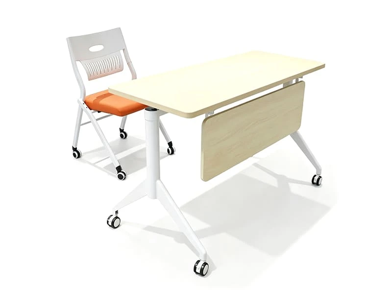 Mesas apilables plegables Flip Top Table con sistema de bisagras triangulares