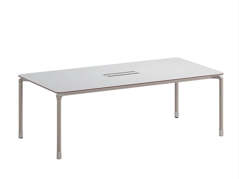Mesa blanca para sala de conferencias para reuniones y reuniones de oficina Seminarios