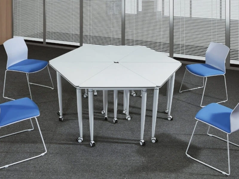 Mesa de entrenamiento moderna | Mesa de conferencias plegable modular para oficina