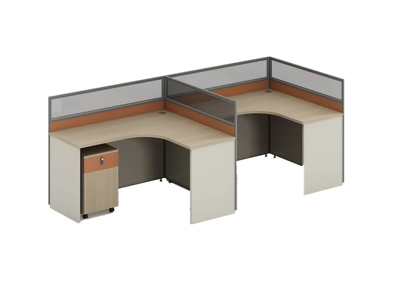 Estaciones de trabajo modulares de privacidad en forma de L | Muebles de escritorio para cub&iacute;culos