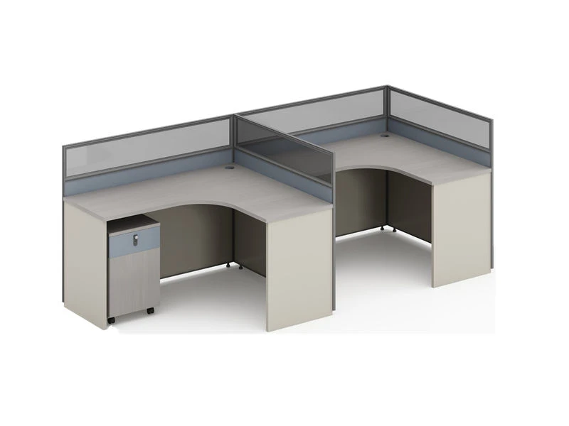 Estaciones de trabajo modulares de privacidad en forma de L | Muebles de escritorio para cub&iacute;culos