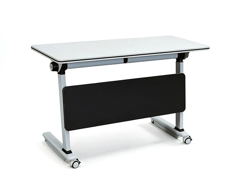 Mesa de entrenamiento comercial con tapa abatible y ruedas bloqueables