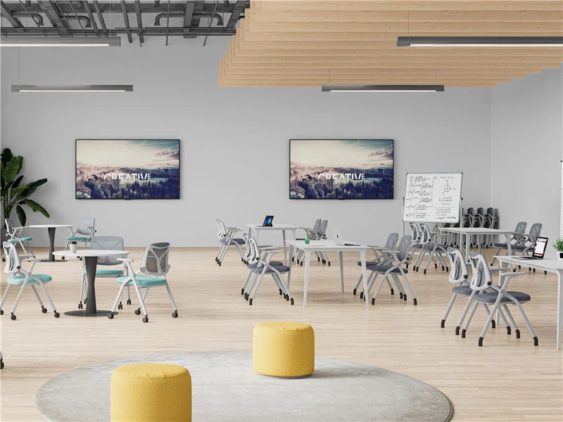 Sillas blancas para sala de conferencias con ruedas | Silla de oficina