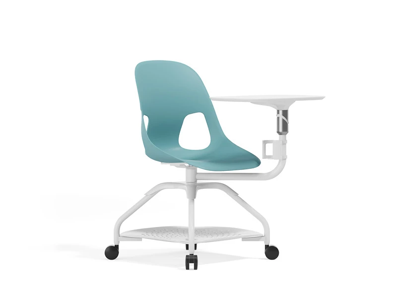 Silla de conferencia apilable negra/gris con brazos abatibles