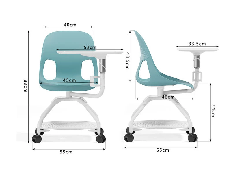 Silla de entrenamiento apilable de pl&aacute;stico minimalista | Asientos del apilador