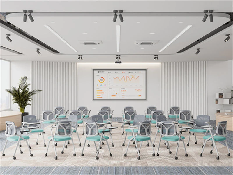 Sillas blancas para sala de conferencias con ruedas | Silla de oficina