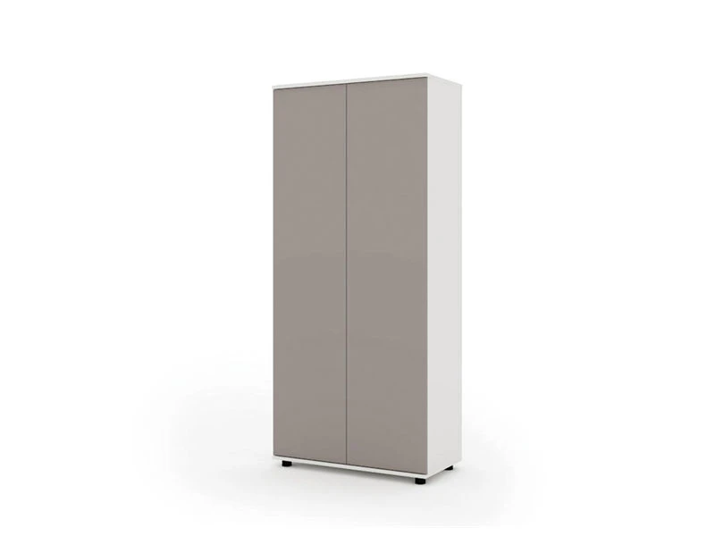 Gabinetes de almacenamiento de archivos blancos para oficina | Archivador aparador gris