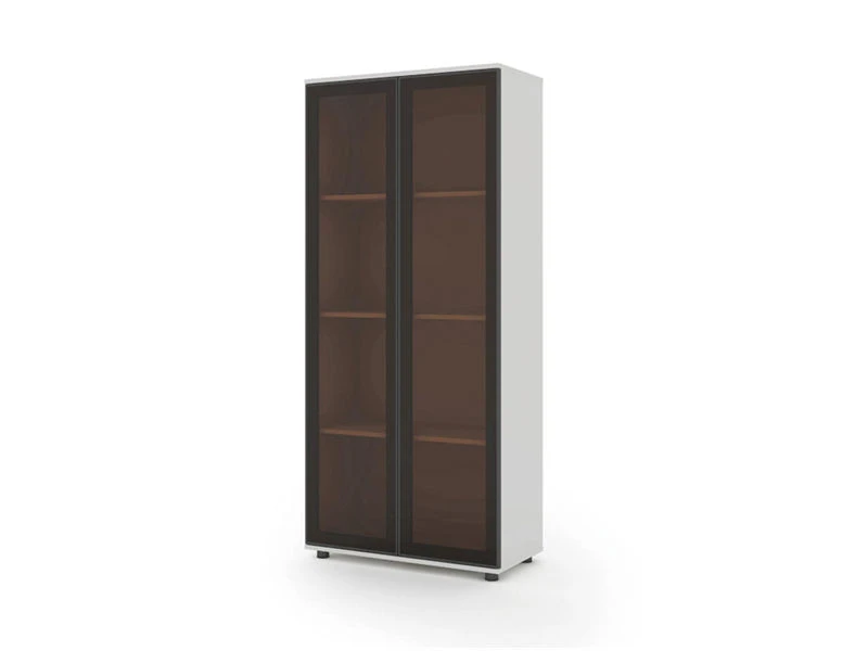 Gabinetes de almacenamiento de archivos blancos para oficina | Archivador aparador gris