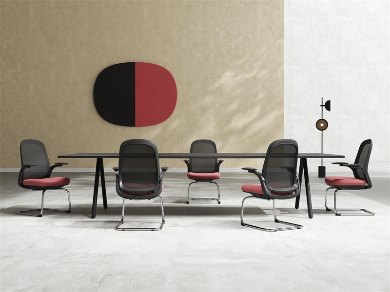 Sillas modernas para sala de conferencias y oficinas con reposabrazos abatibles