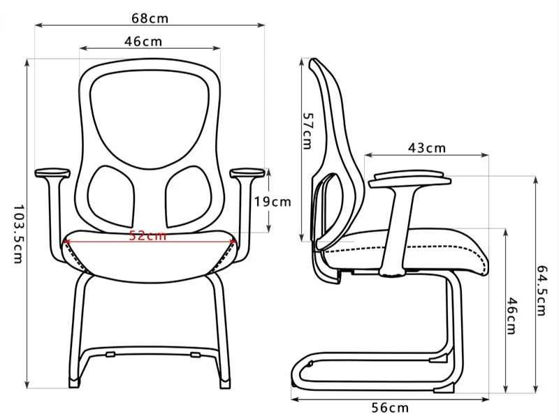 Silla para visitantes de recepci&oacute;n de oficina | Sillas de sala de espera con brazos