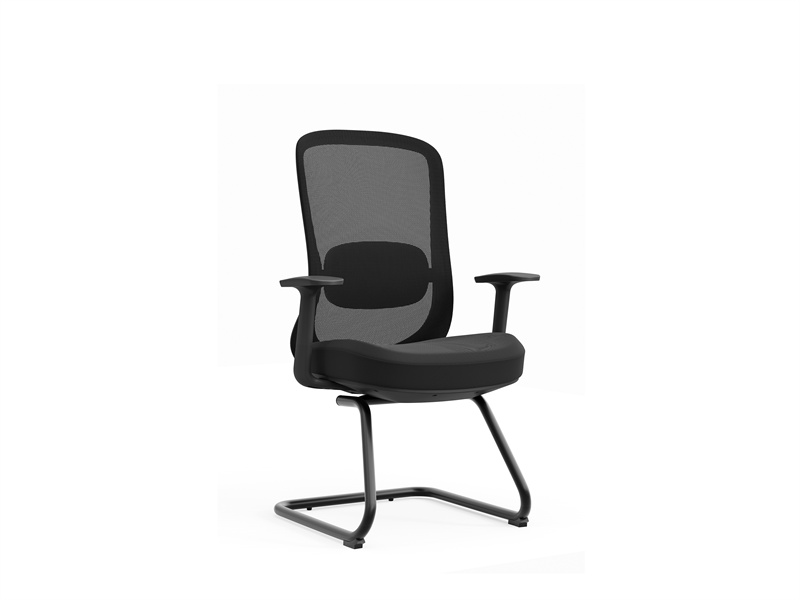Sillas modernas para invitados de oficina con soporte lumbar ajustable