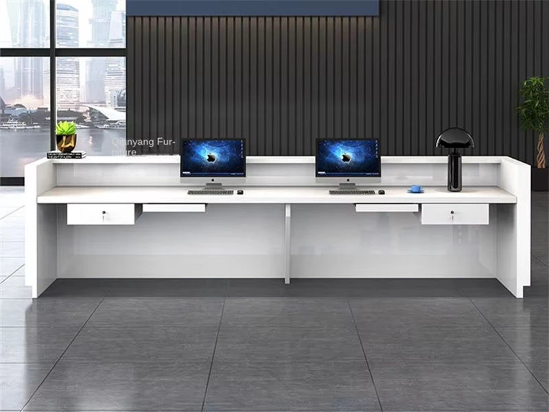 Mostrador de recepci&oacute;n moderno con mostrador | Muebles de escritorio de oficina