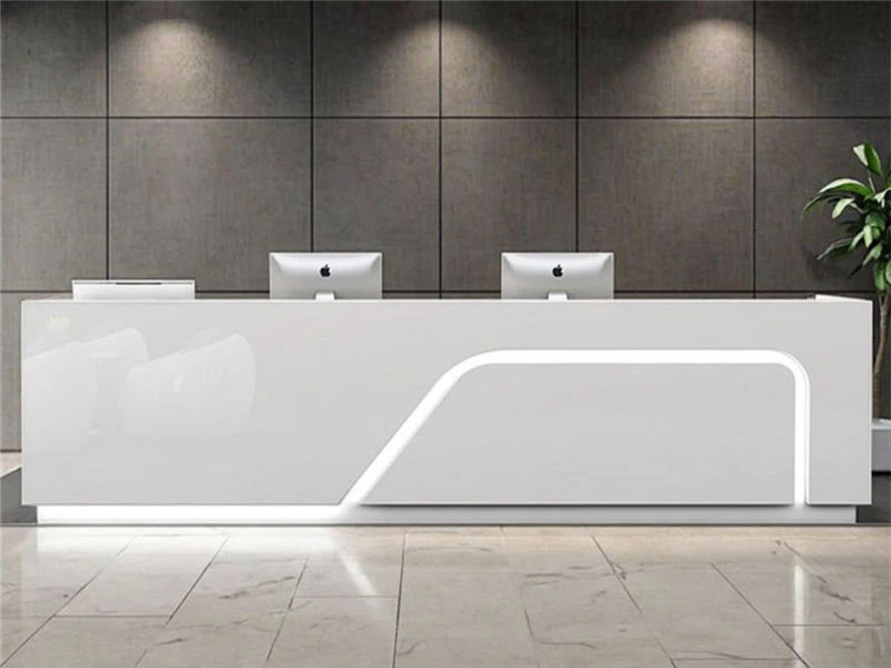 Mostrador de recepci&oacute;n moderno con mostrador | Muebles de escritorio de oficina