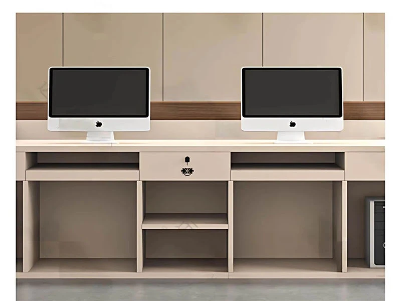 Escritorio de recepcionista alto y econ&oacute;mico | Mostrador de recepcionista moderno