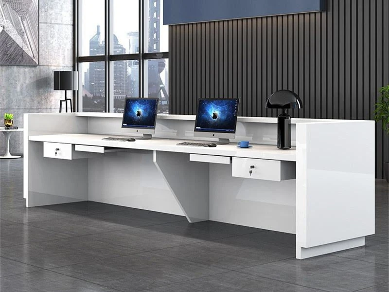 Mostrador de recepci&oacute;n moderno con mostrador | Muebles de escritorio de oficina