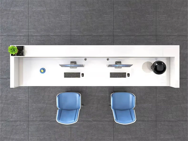 Mostrador de recepci&oacute;n moderno con mostrador | Muebles de escritorio de oficina