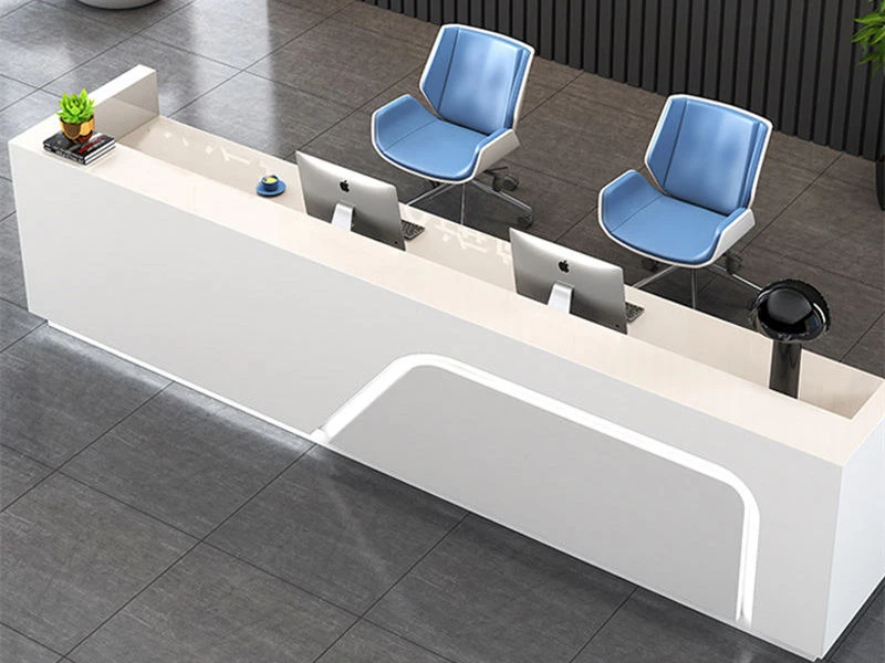 Mostrador de recepci&oacute;n moderno con mostrador | Muebles de escritorio de oficina