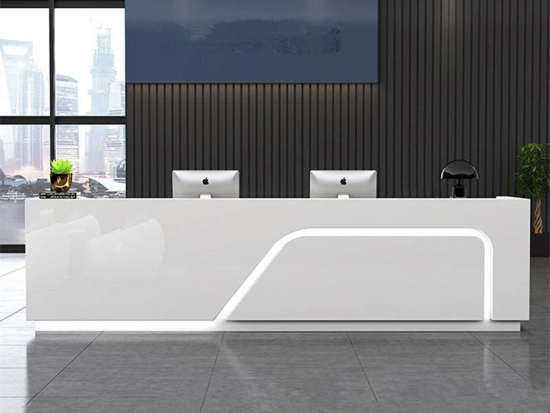 Mostrador de recepci&oacute;n moderno con mostrador | Muebles de escritorio de oficina