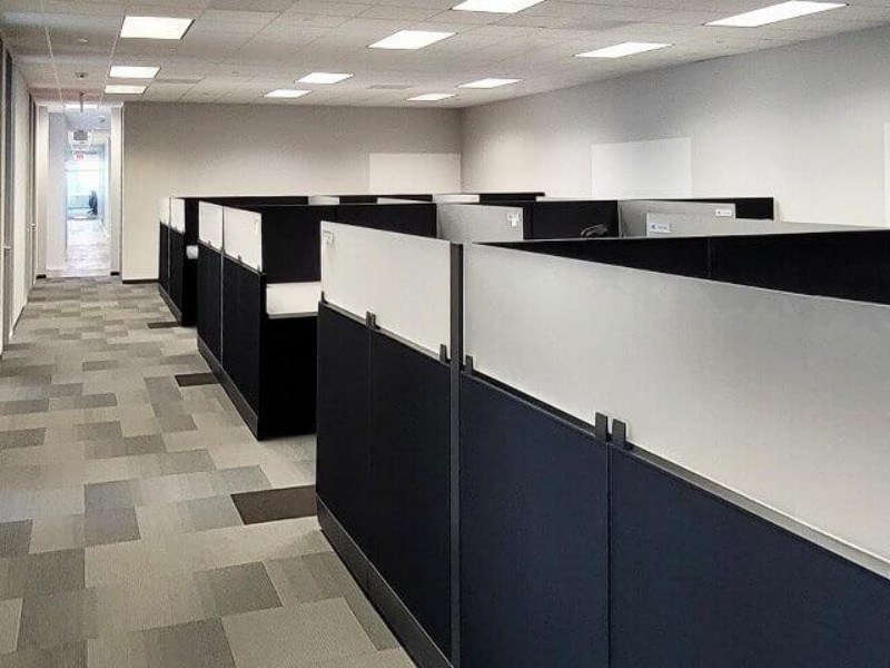 ¿Cuáles son las principales marcas de cubículos de oficina en interiores modulares?